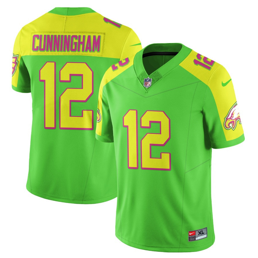 Randall Cunningham Men's Philadelphia Eagles City Edition Vapor Limited Bright Green Jersey - All Stitched