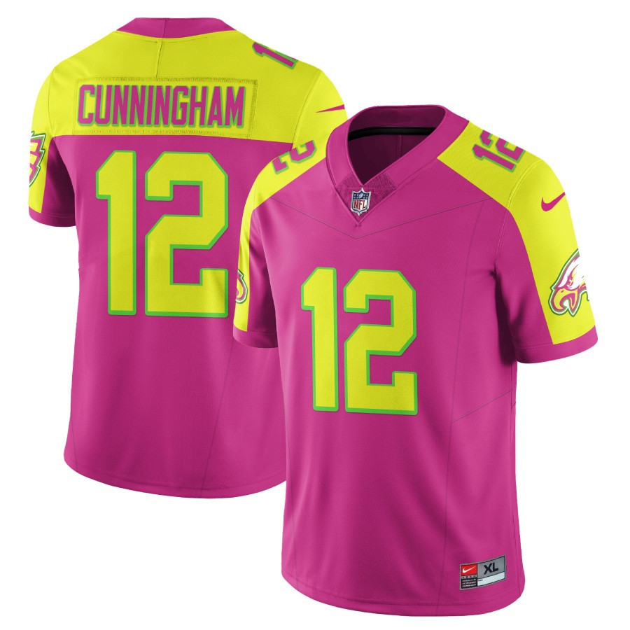 Randall Cunningham Men's Philadelphia Eagles City Edition Vapor Limited Pink Jersey - All Stitched