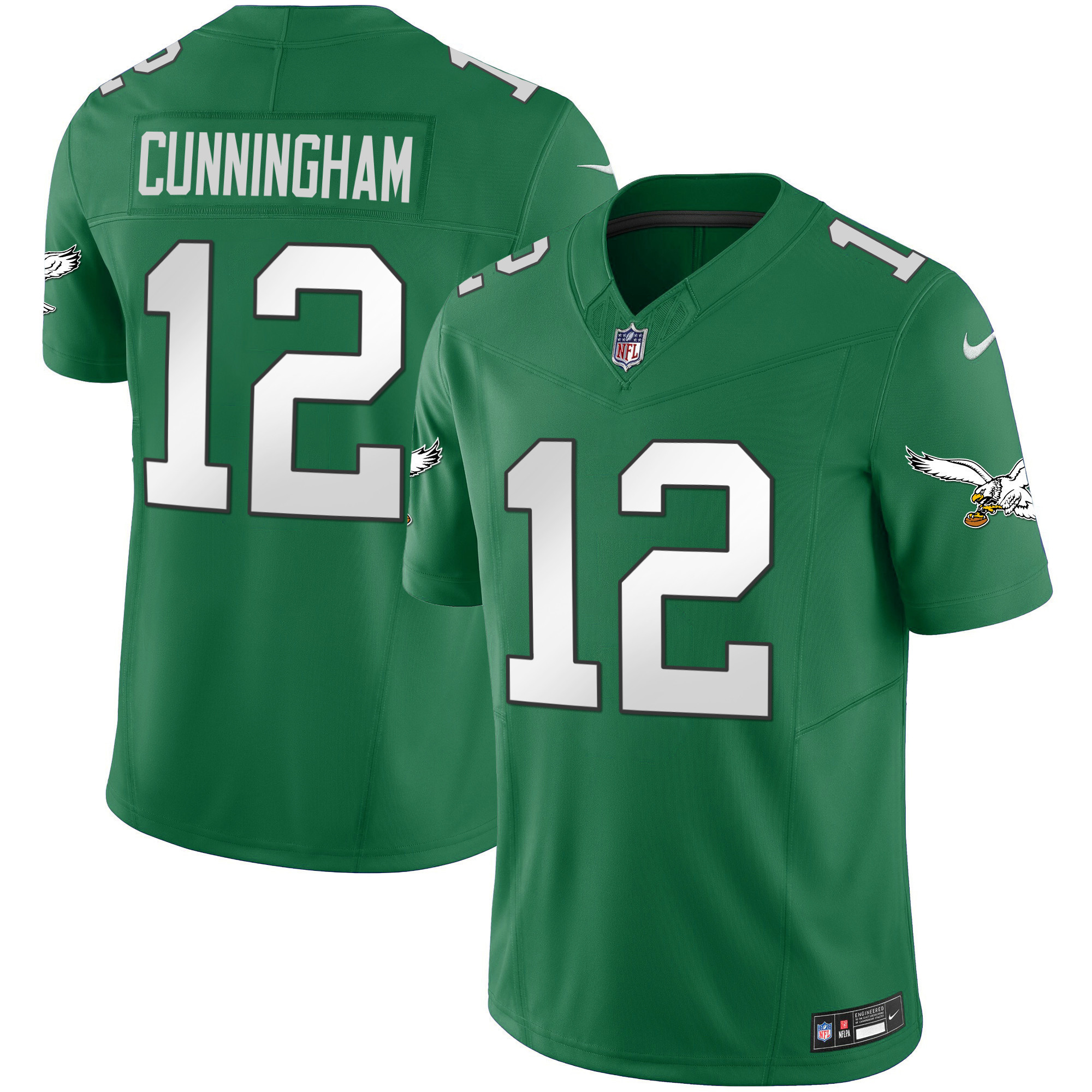 Randall Cunningham Men's Philadelphia Eagles Kelly Green Vapor Limited Kelly Green Jersey - All Stitched