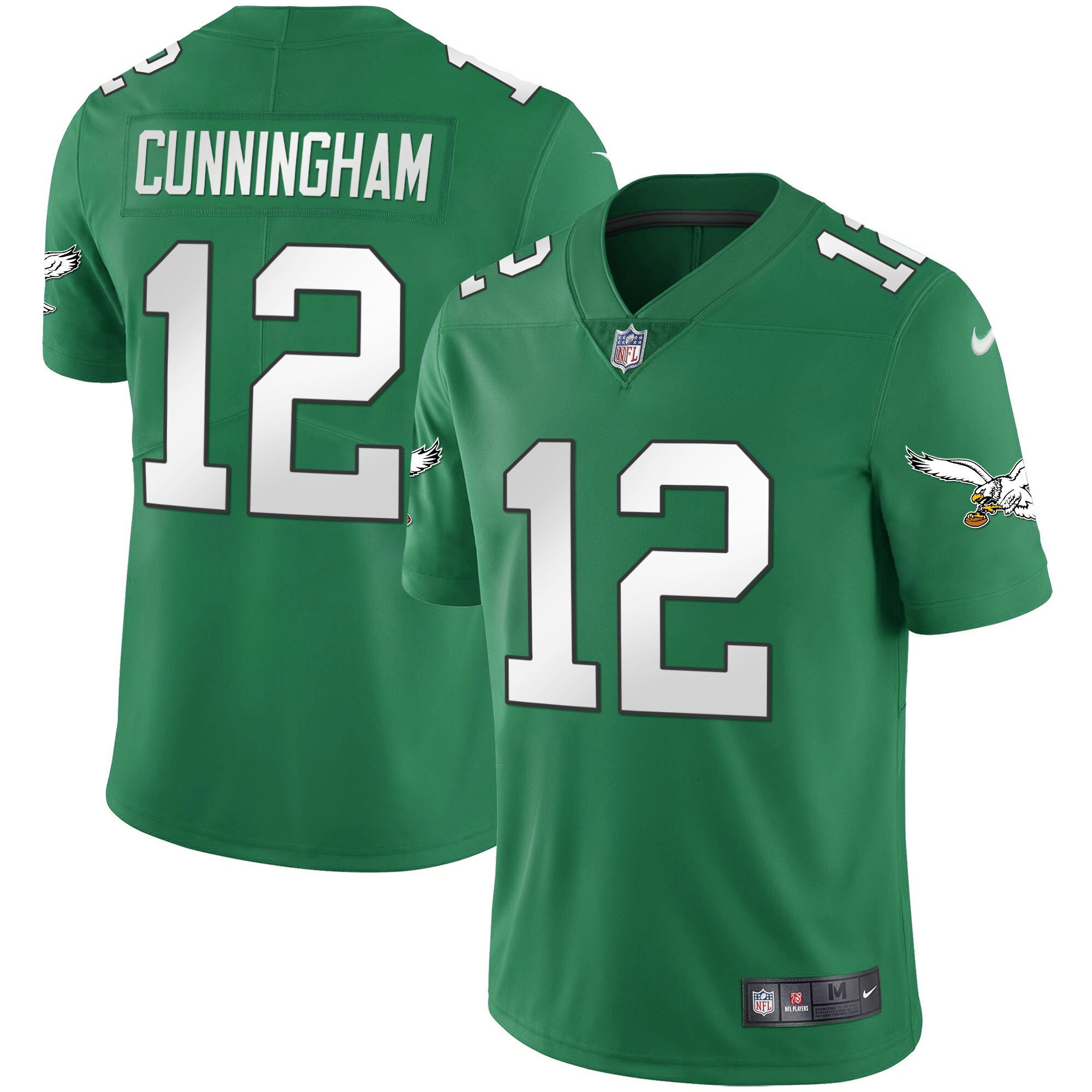 Randall Cunningham Youth's Philadelphia Eagles Kelly Green Gold Kelly Green Jersey - All Stitched