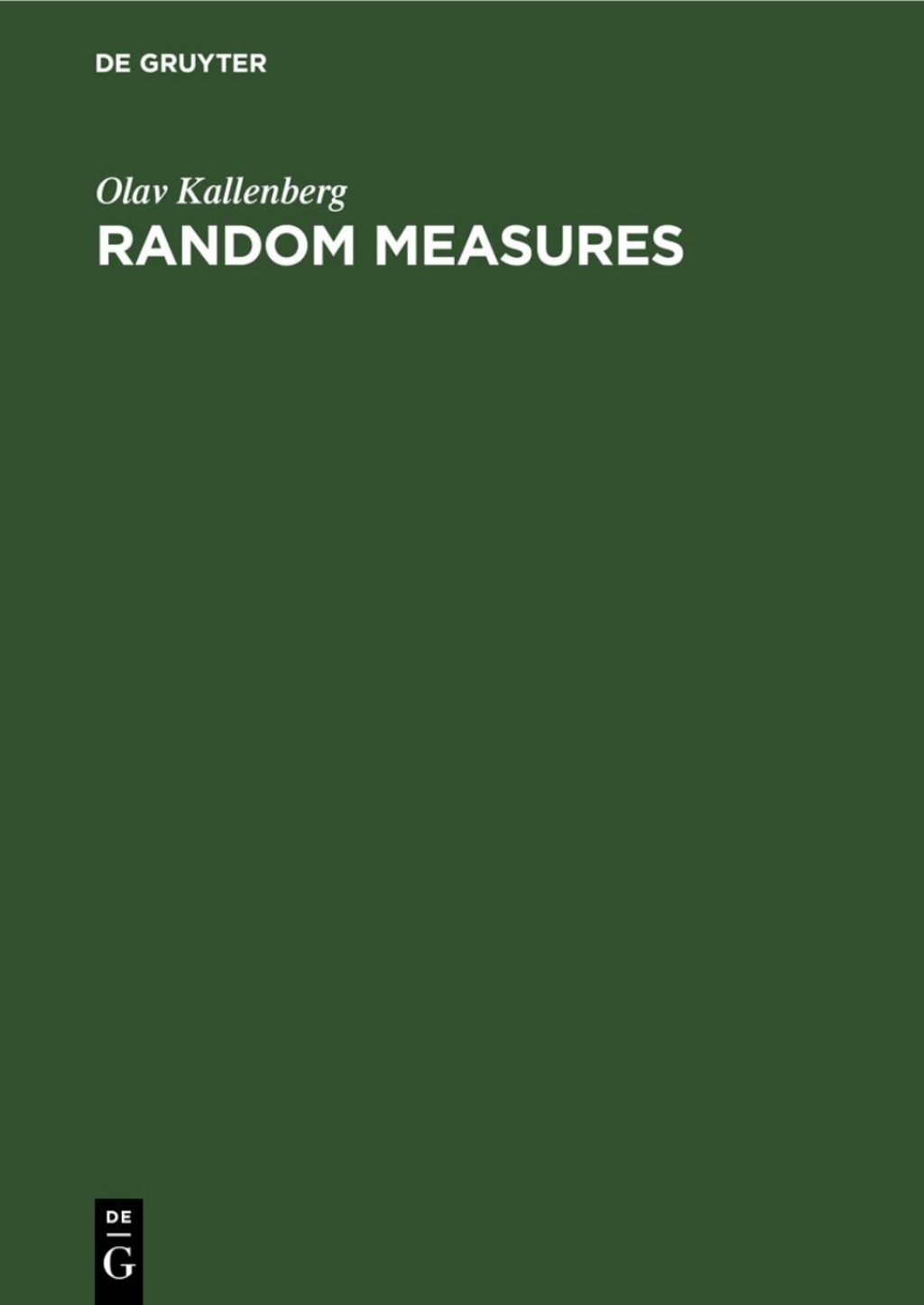 Random Measures 1st Edition â€“ PDF/EPUB Version Downloadable