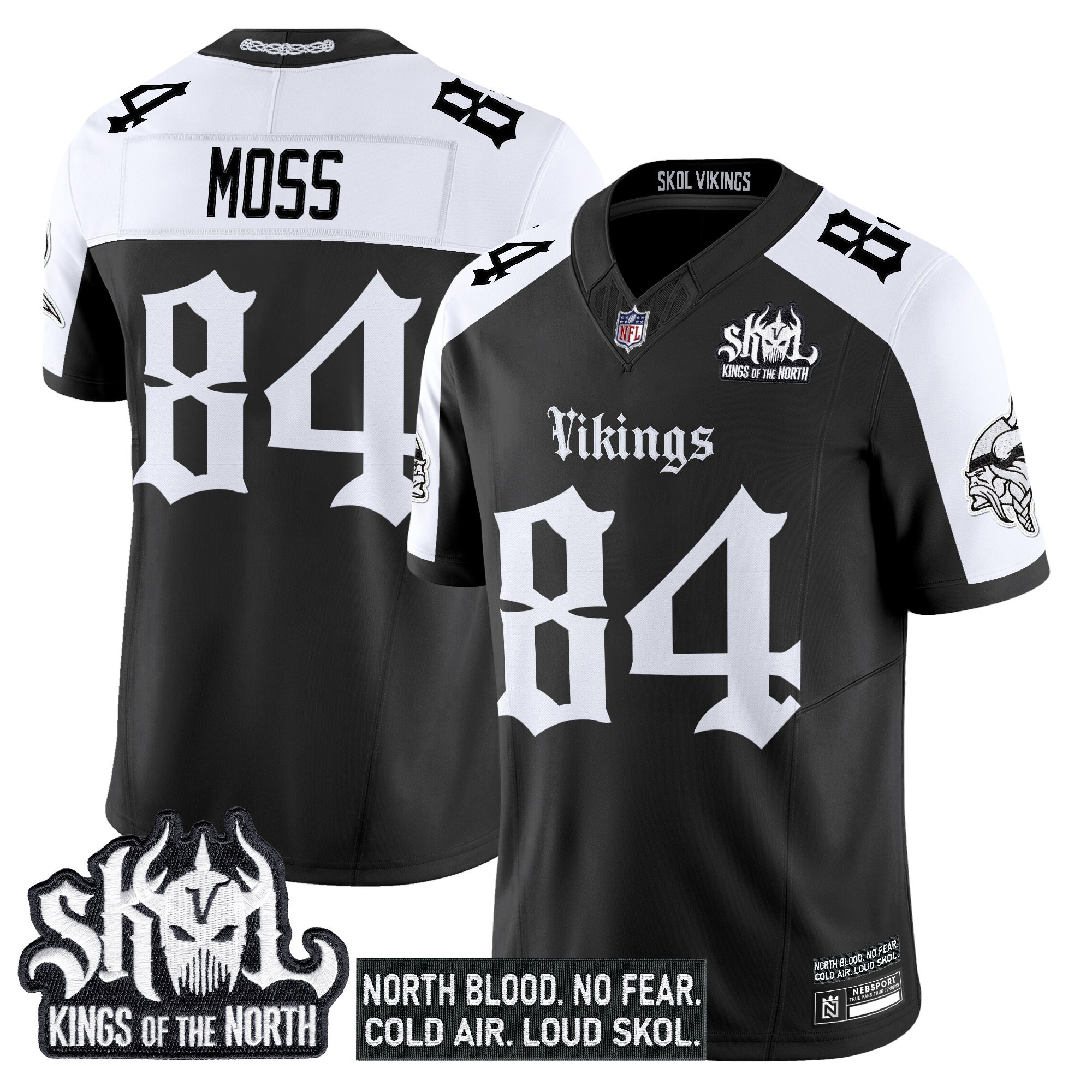 Randy Moss Men's Minnesota Vikings 'Gothic Norseblood Edition' Vapor Limited Alternate Jersey - All Stitched