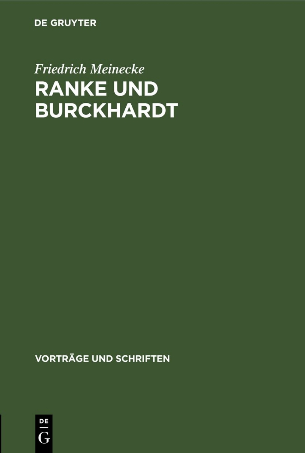 Ranke und Burckhardt Ein Vortrag 1st Edition â€“ PDF/EPUB Version Downloadable