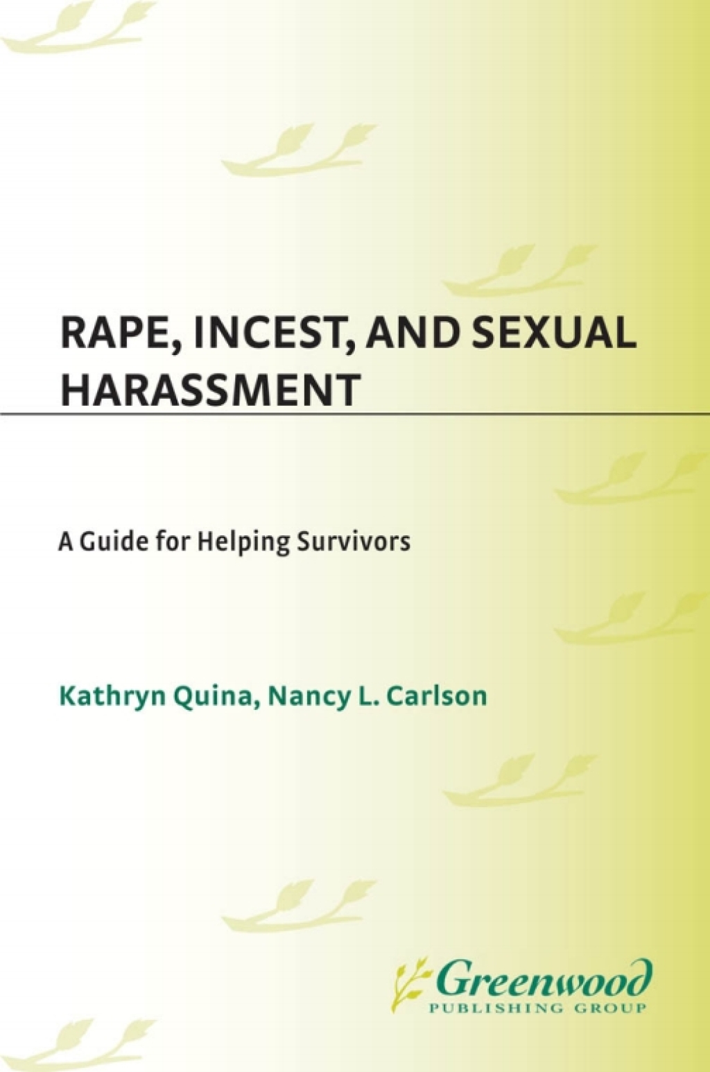 Rape, Incest, and Sexual Harassment A Guide for Helping Survivors 1st Edition â€“ PDF/EPUB Version Downloadable