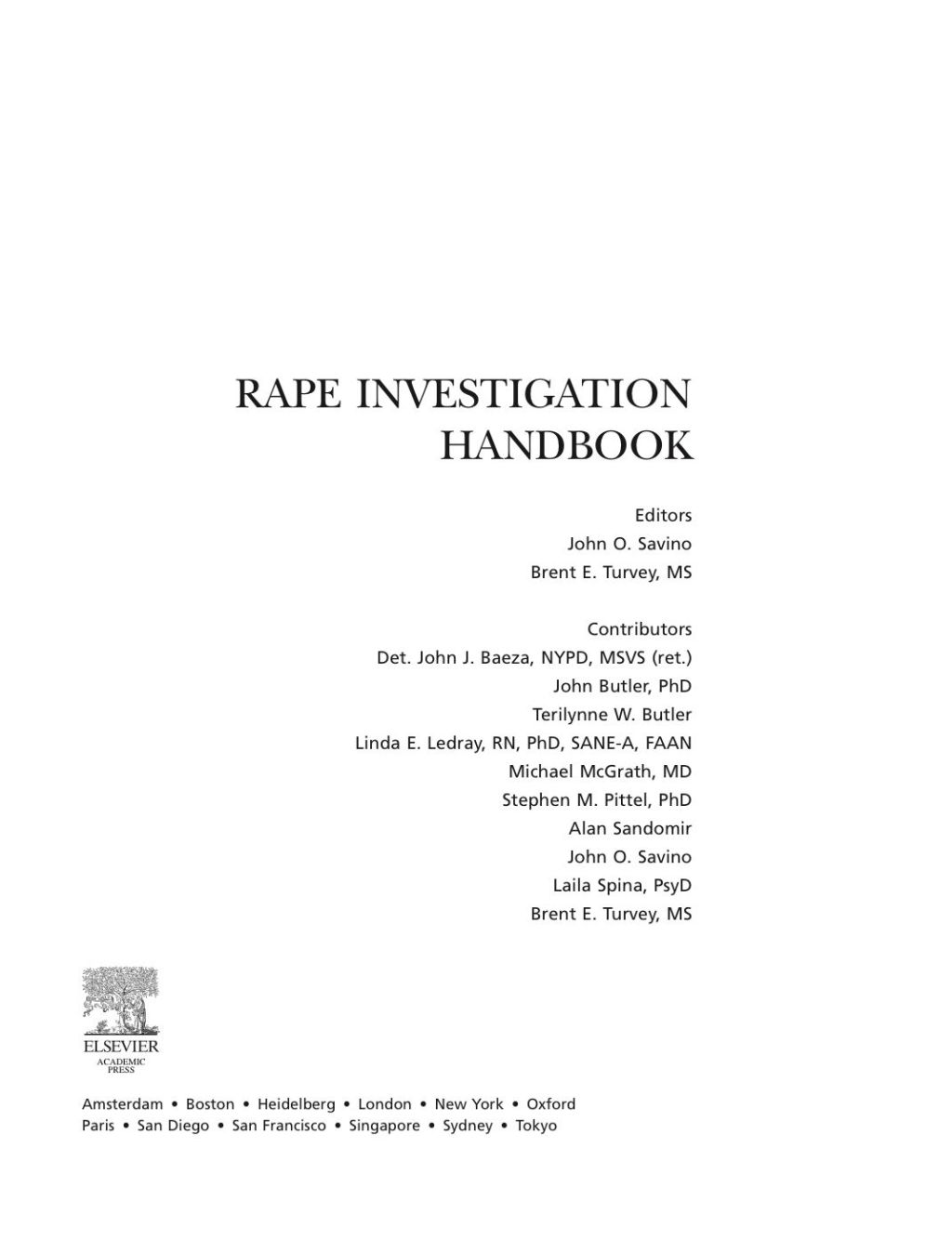 Rape Investigation Handbook  â€“ PDF/EPUB Version Downloadable