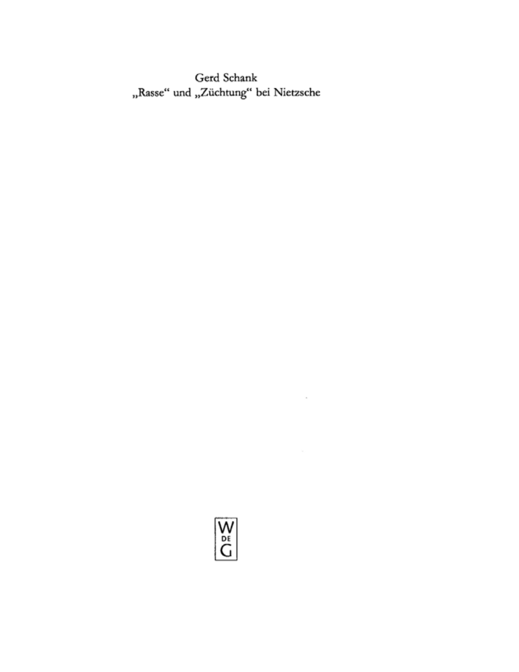 "Rasse" und "ZÃ¼chtung" bei Nietzsche 1st Edition â€“ PDF/EPUB Version Downloadable