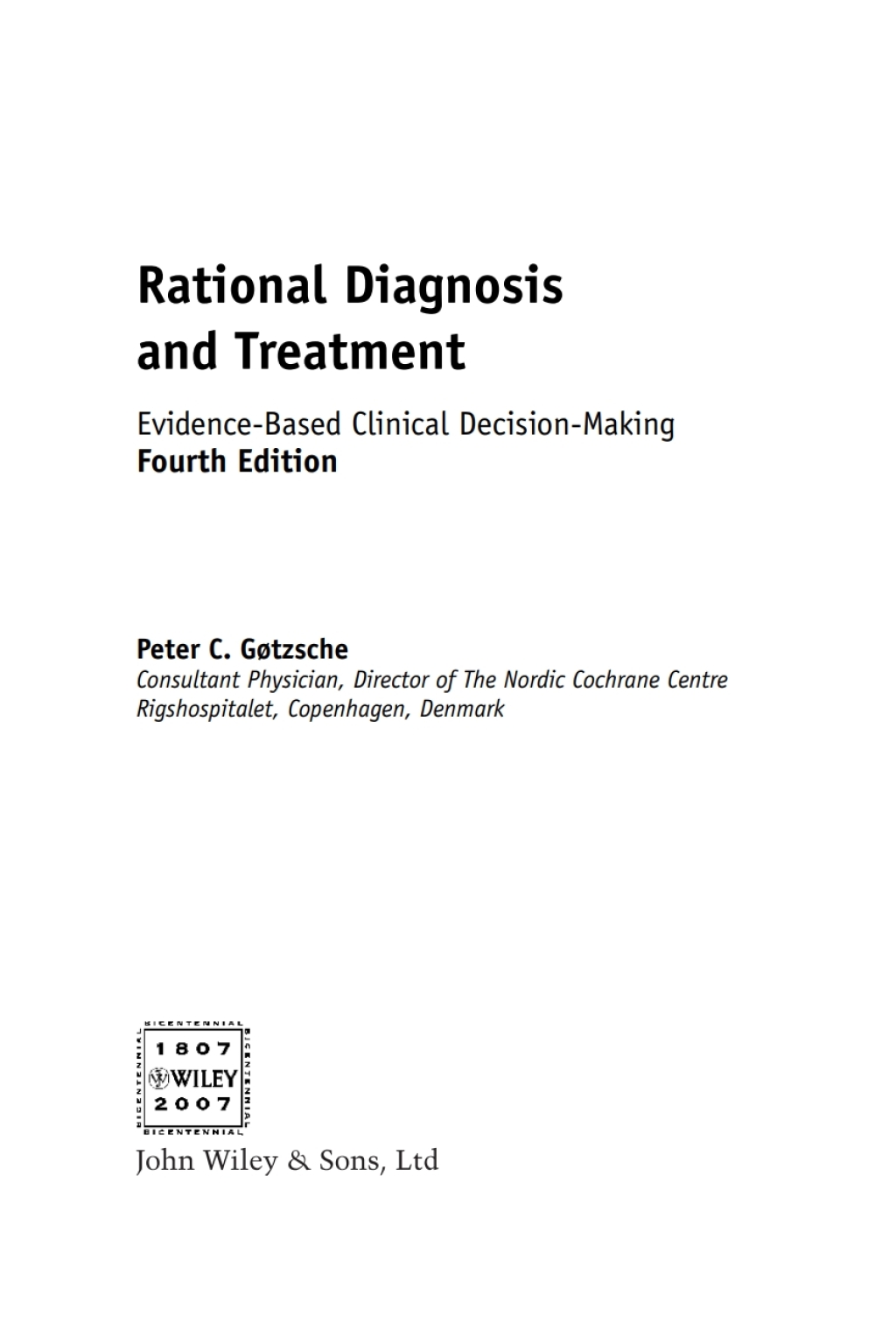 Rational Diagnosis and Treatment Evidence-Based Clinical Decision-Making 4th Edition â€“ PDF/EPUB Version Downloadable