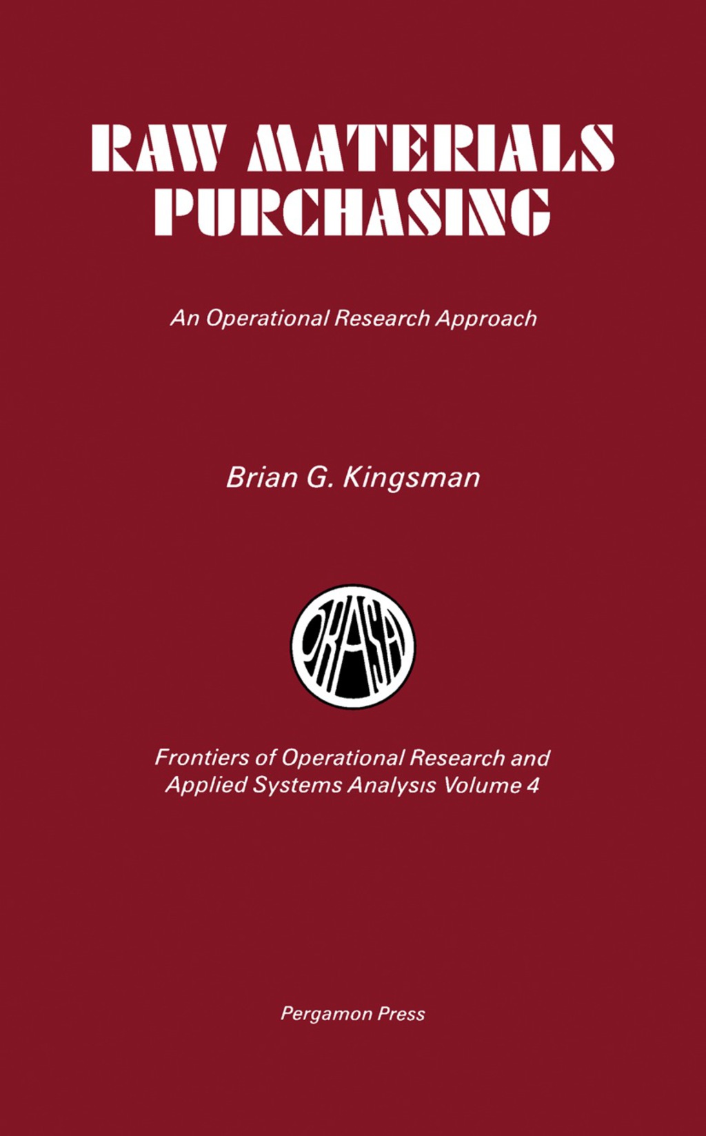 Raw Materials Purchasing An Operational Research Approach  â€“ PDF/EPUB Version Downloadable