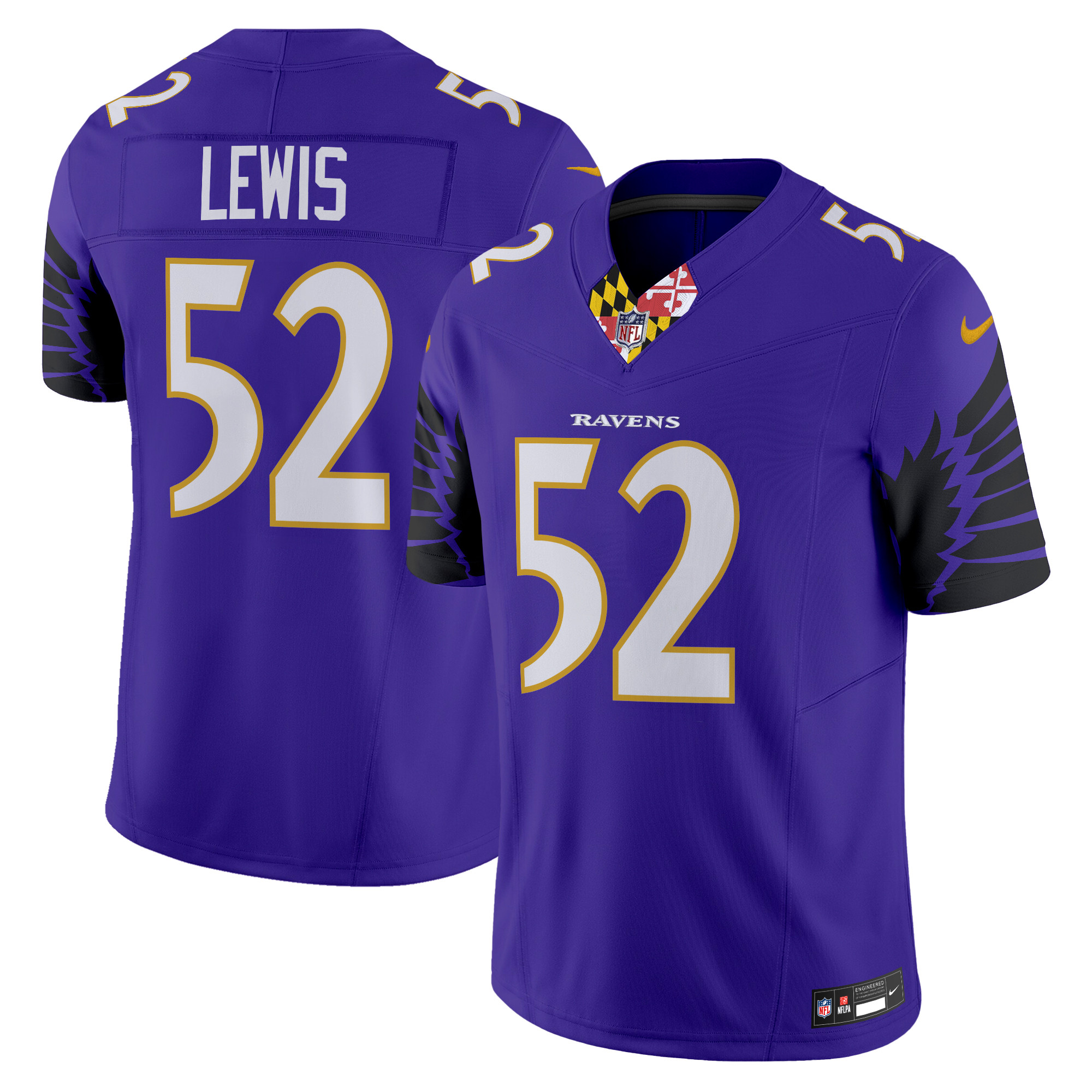 Ray Lewis Men's Baltimore Ravens Special Vapor Limited Purple Jersey - All Stitched