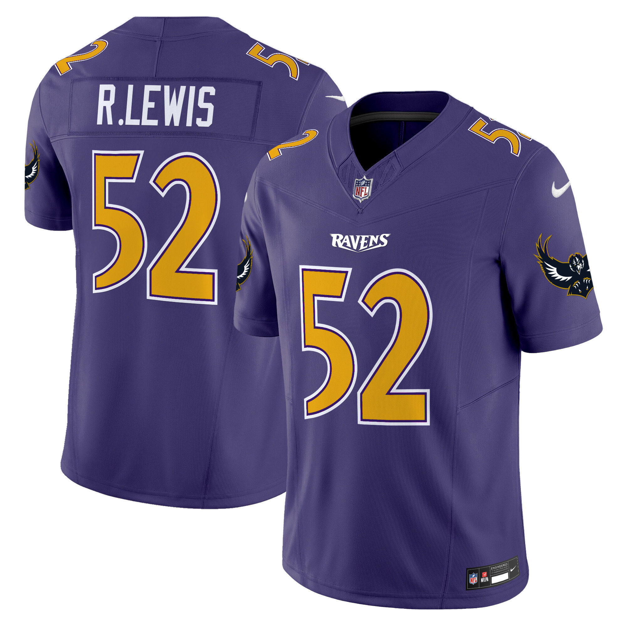 Ray Lewis Men's Baltimore Ravens Special Vapor Limited Purple Jersey - All Stitched