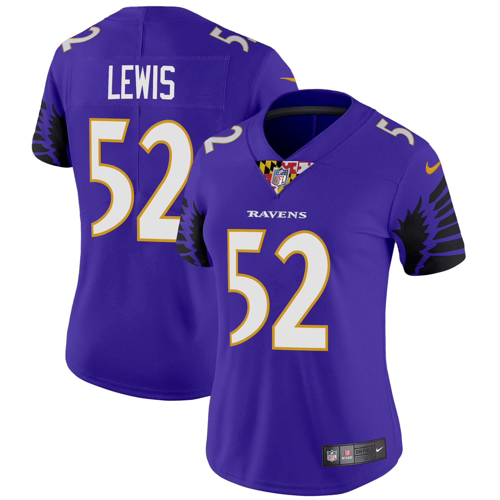 Ray Lewis Women's Baltimore Ravens Special Vapor Limited Purple Jersey - All Stitched