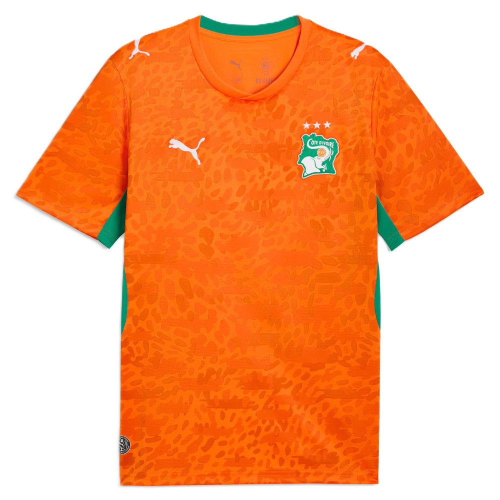 Ivory Coast 2026 Home Football Shirt Rickie Orange-Sport Green