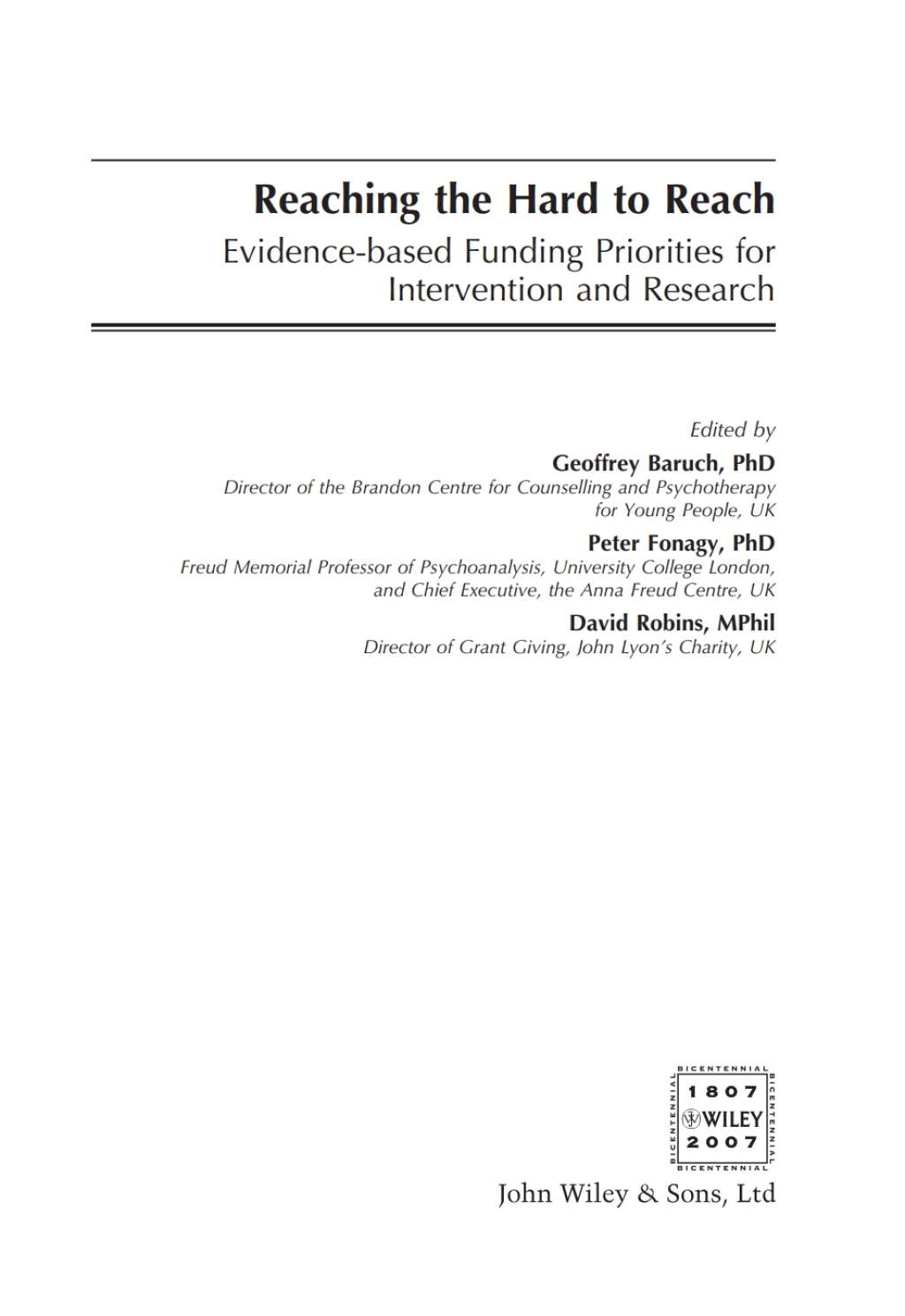 Reaching the Hard to Reach Evidence-based Funding Priorities for Intervention and Research 1st Edition â€“ PDF/EPUB Version Downloadable