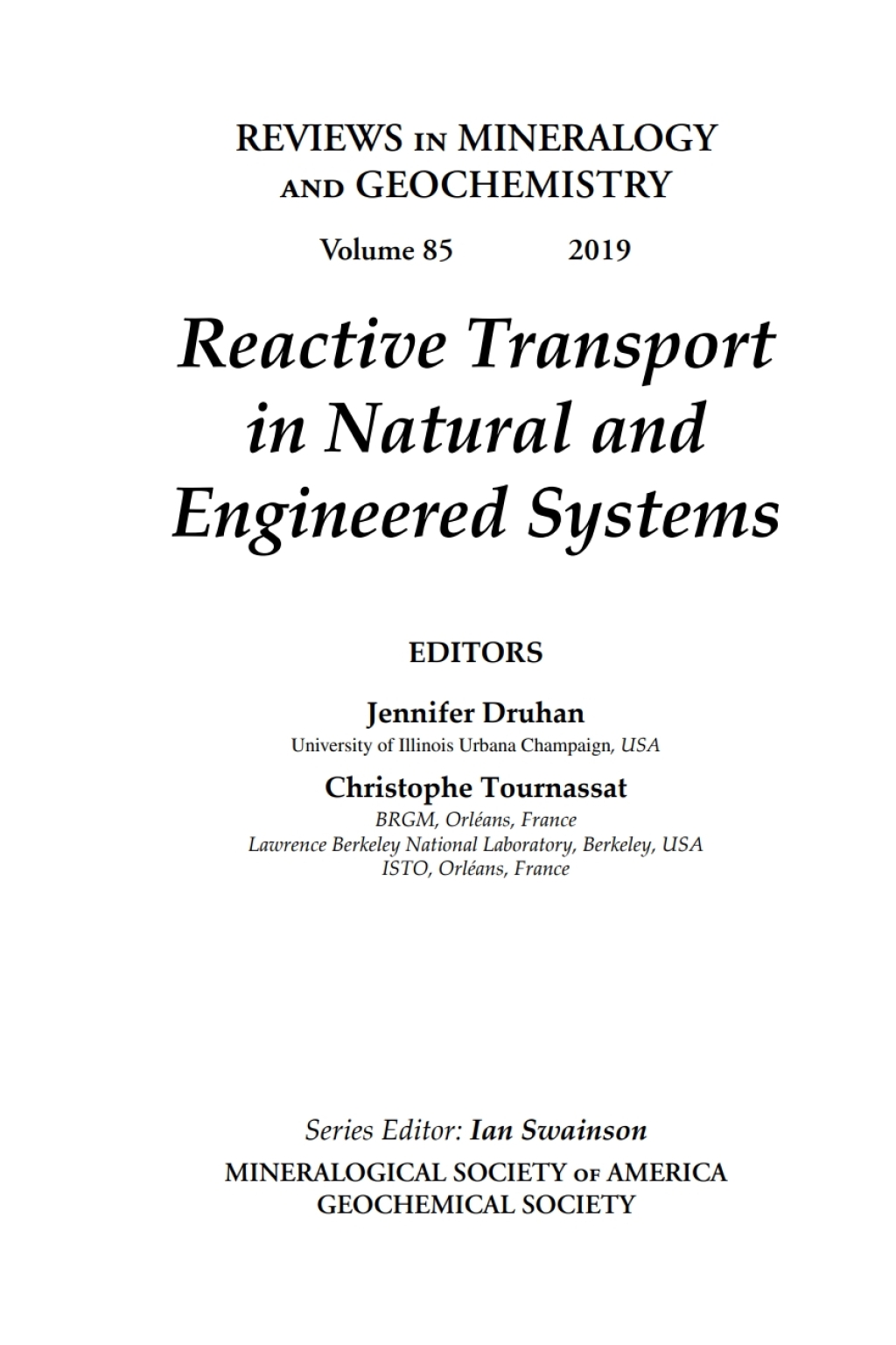 Reactive Transport in Natural and Engineered Systems 1st Edition â€“ PDF/EPUB Version Downloadable