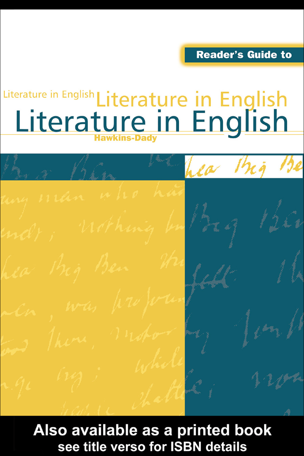 Reader's Guide to Literature in English 1st Edition â€“ PDF/EPUB Version Downloadable
