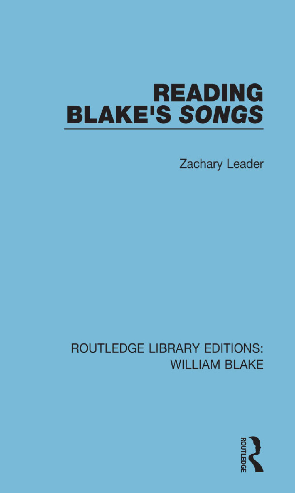 Reading Blake's Songs 1st Edition â€“ PDF/EPUB Version Downloadable