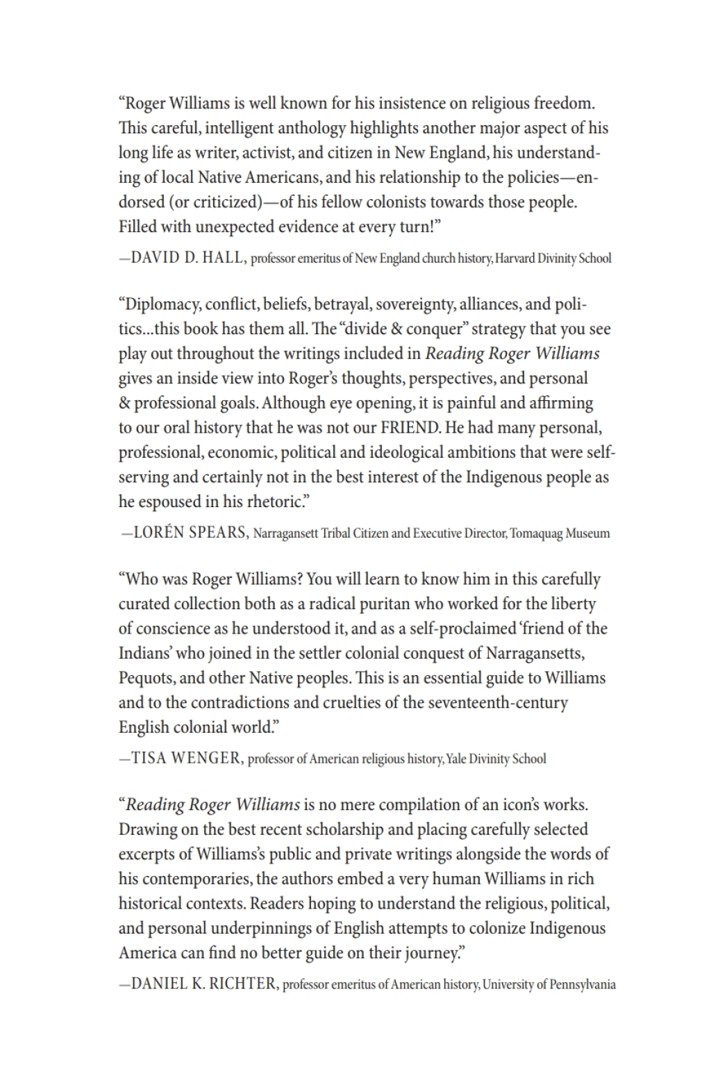 Reading Roger Williams Rogue Puritans, Indigenous Nations, and the Founding of Americaâ€”a DocumentaryHistory  â€“ PDF/EPUB Version Downloadable