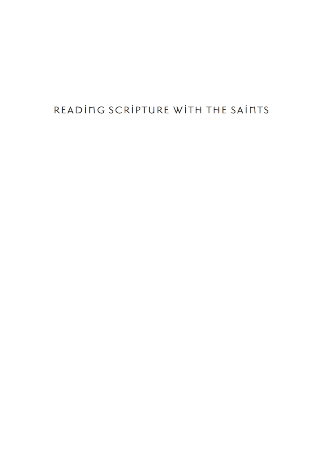 Reading Scripture with the Saints  â€“ PDF/EPUB Version Downloadable