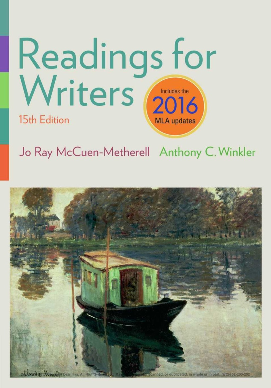Readings for Writers, 2016 MLA Update 15th Edition â€“ PDF/EPUB Version Downloadable