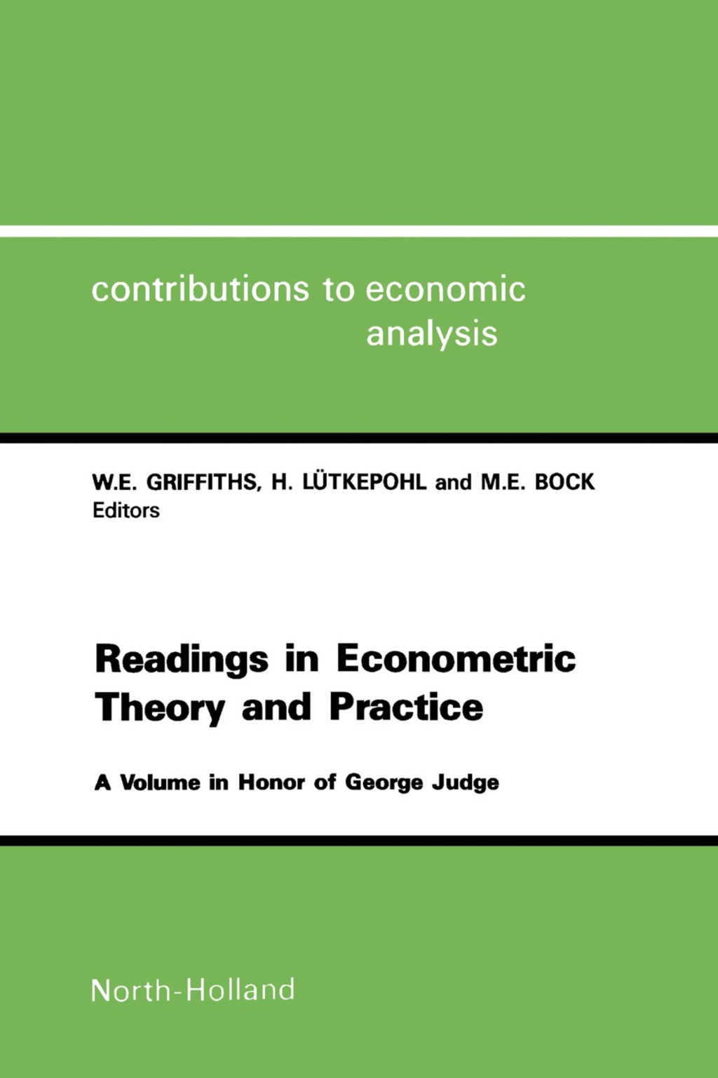 Readings in Econometric Theory and Practice A Volume in Honor of George Judge  â€“ PDF/EPUB Version Downloadable