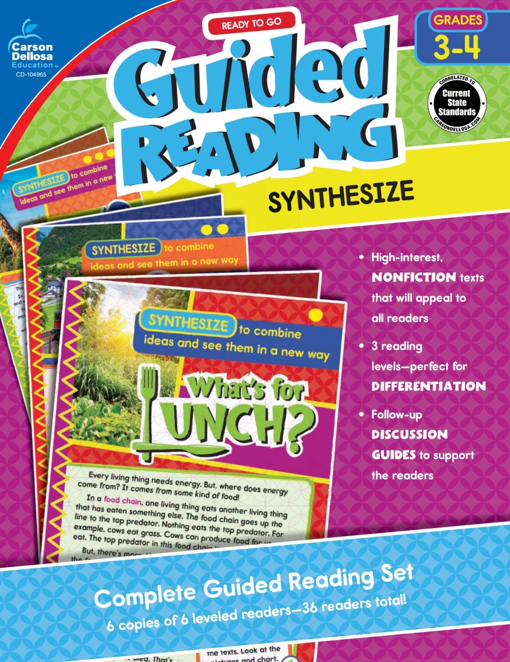 Ready to Go Guided Reading: Synthesize, Grades 3 - 4 - (PDF/EPUB Version)