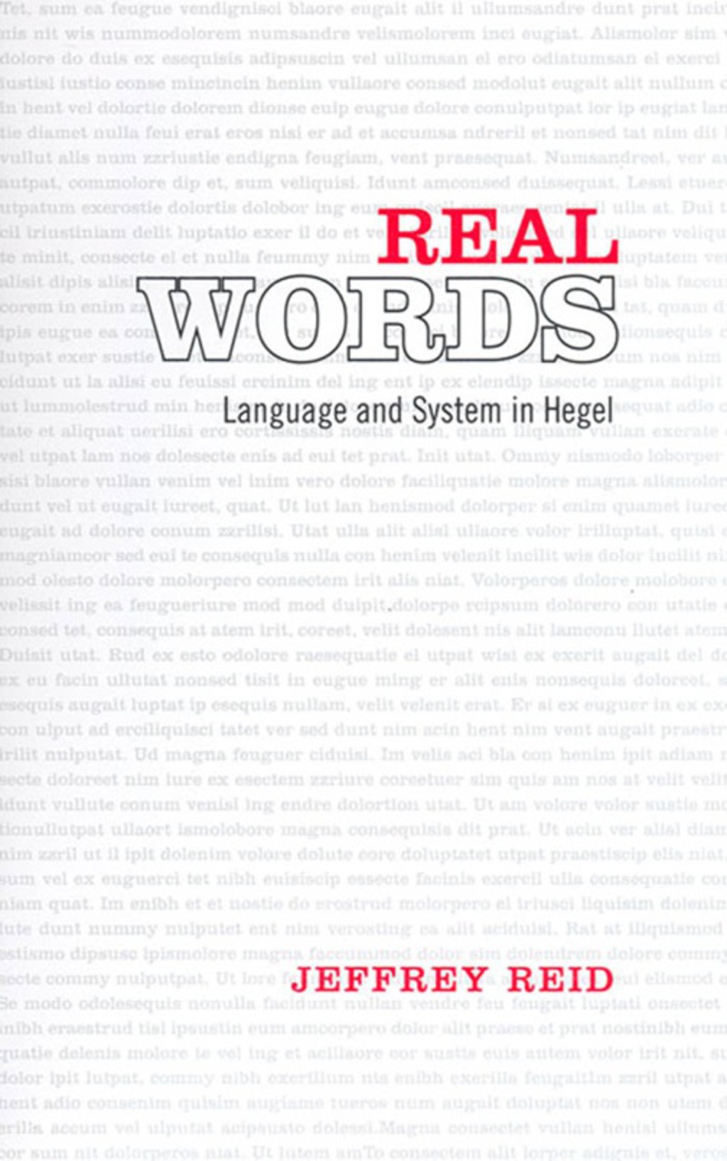 Real Words Language and System in Hegel 1st Edition â€“ PDF/EPUB Version Downloadable