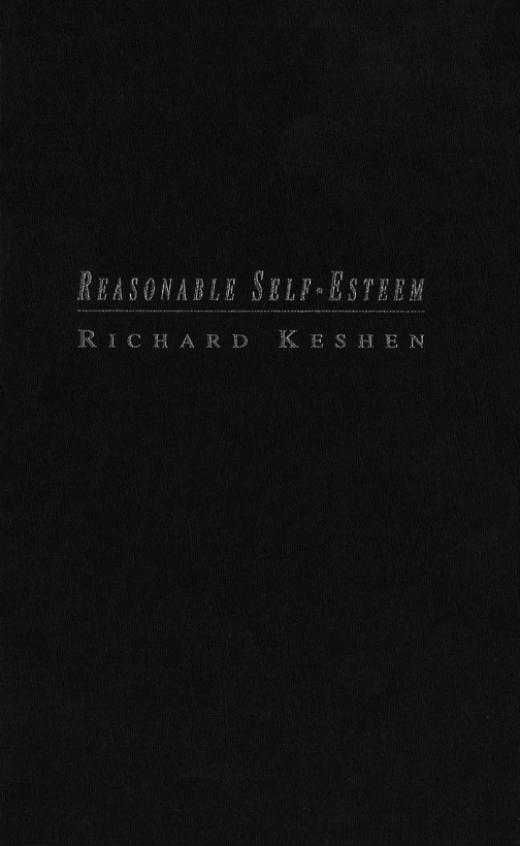 Reasonable Self-Esteem  â€“ PDF/EPUB Version Downloadable