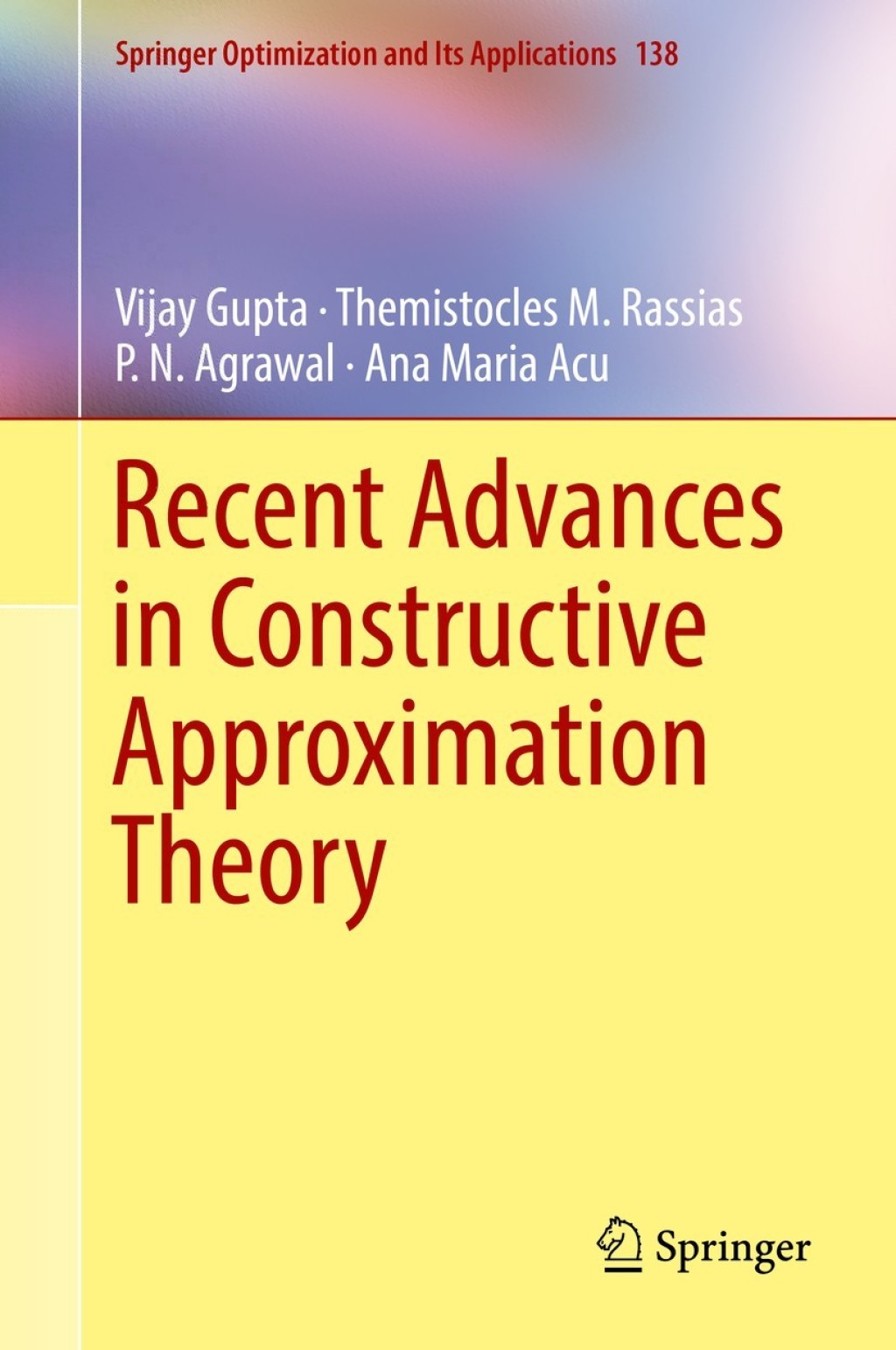 Recent Advances in Constructive Approximation Theory  â€“ PDF/EPUB Version Downloadable