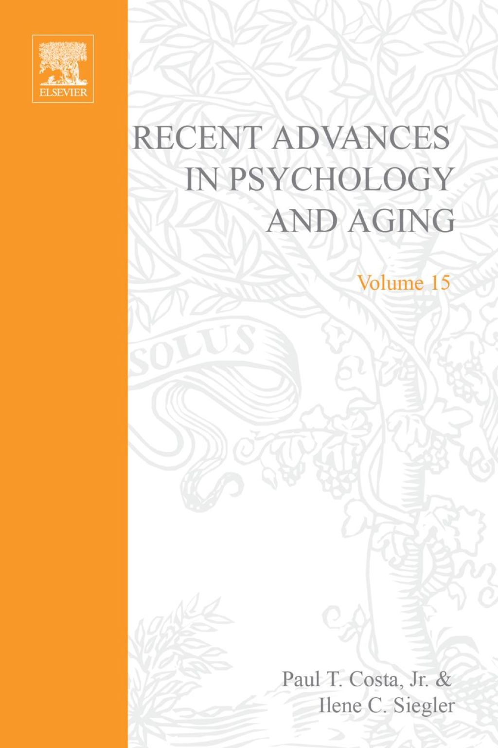 Recent Advances in Psychology and Aging  â€“ PDF/EPUB Version Downloadable