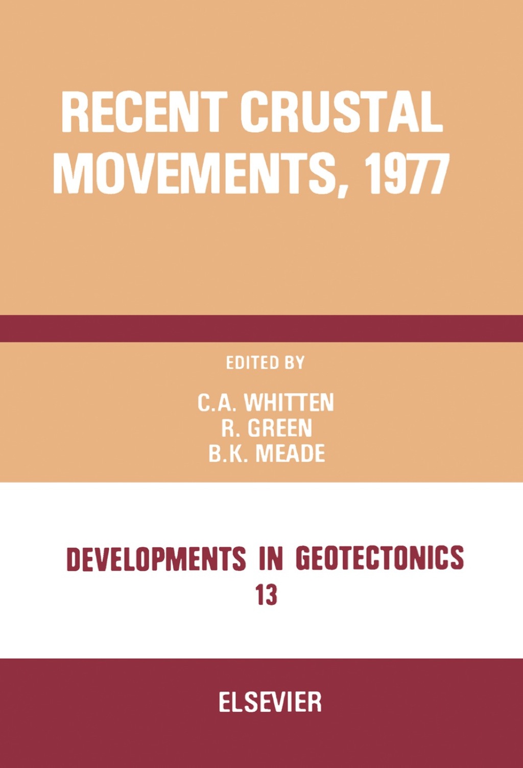 Recent Crustal Movements, 1977  â€“ PDF/EPUB Version Downloadable