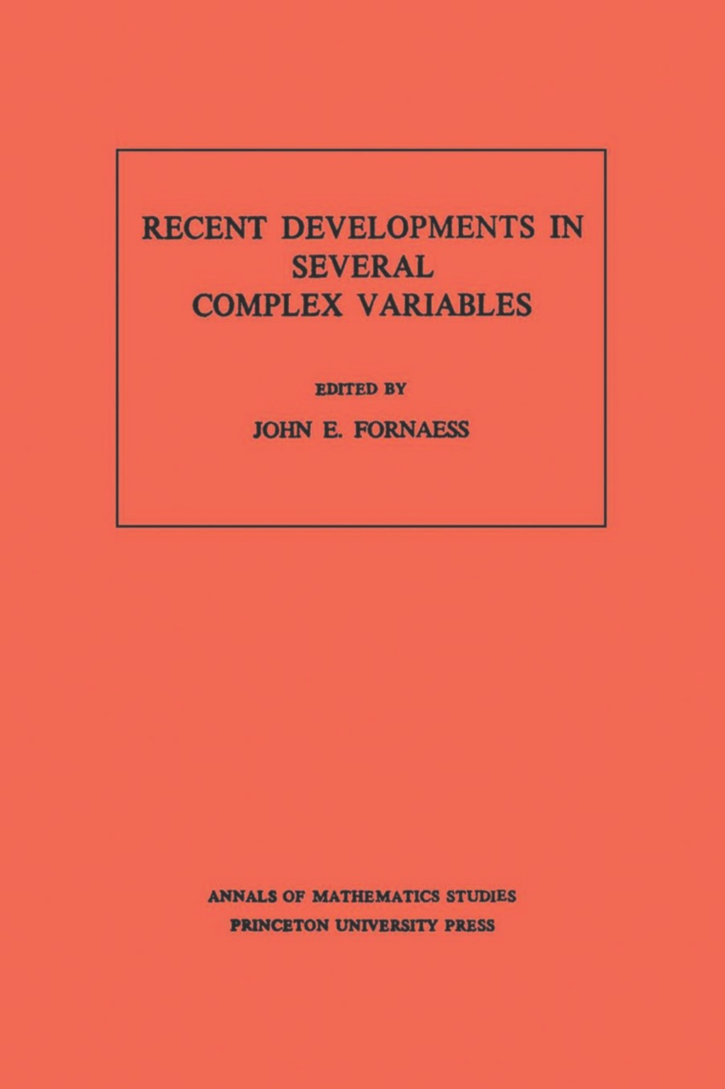 Recent Developments in Several Complex Variables  â€“ PDF/EPUB Version Downloadable