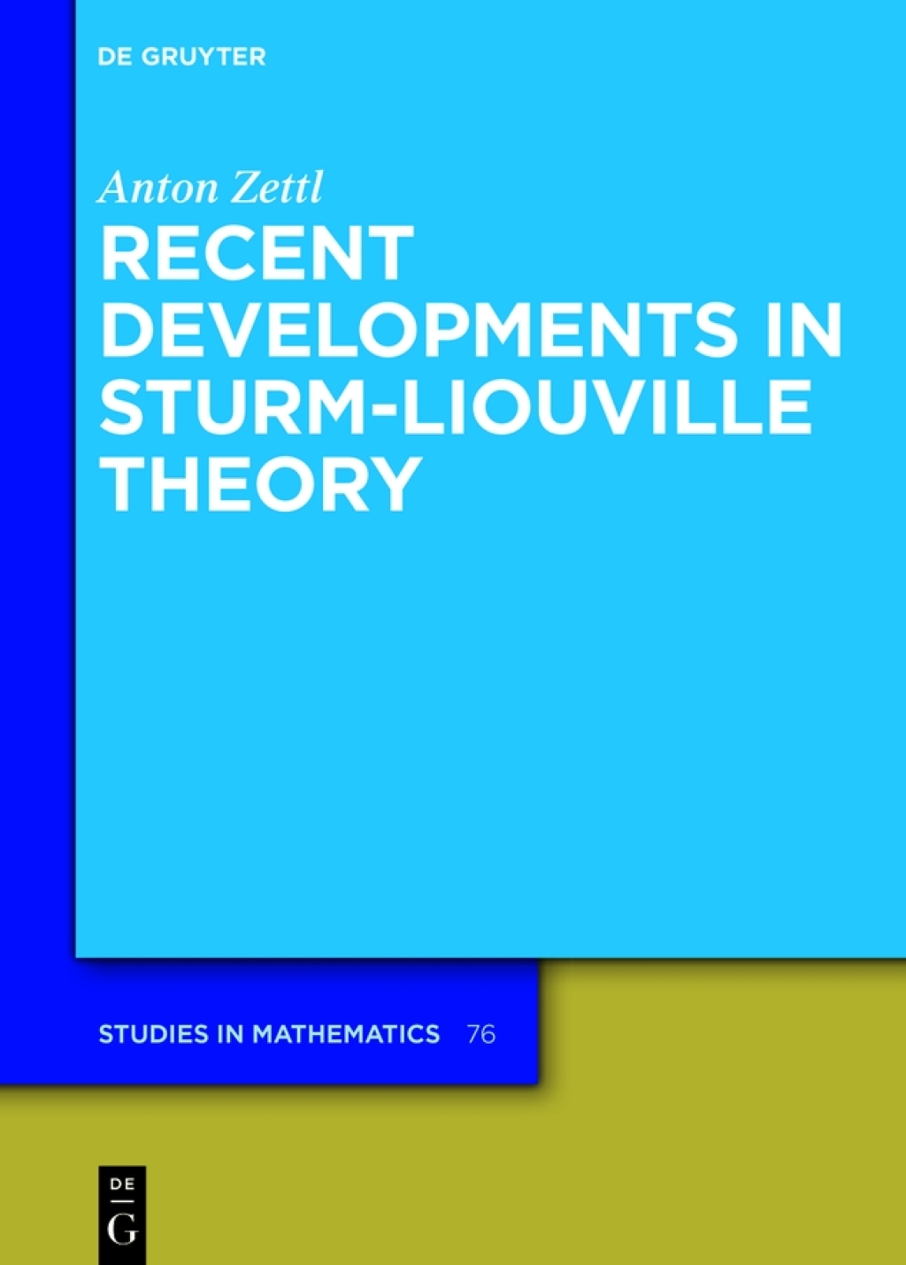 Recent Developments in Sturm-Liouville Theory 1st Edition â€“ PDF/EPUB Version Downloadable