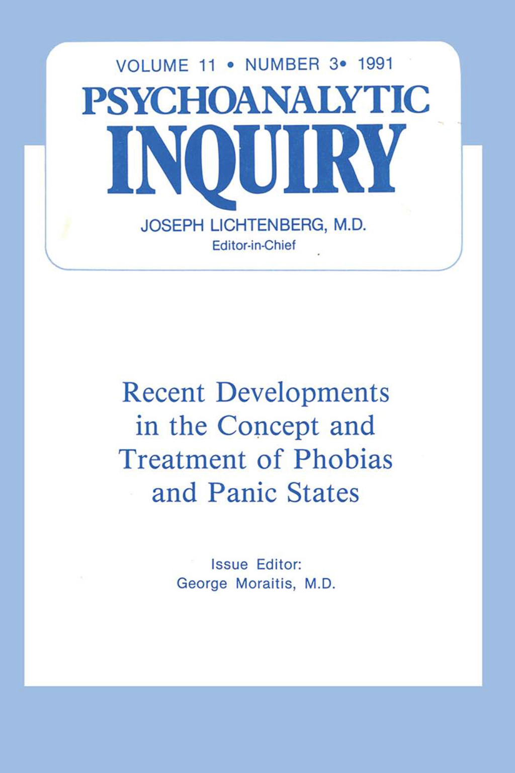 Recent Developments Psychoanalytic Inquiry, 11.3 1st Edition â€“ PDF/EPUB Version Downloadable