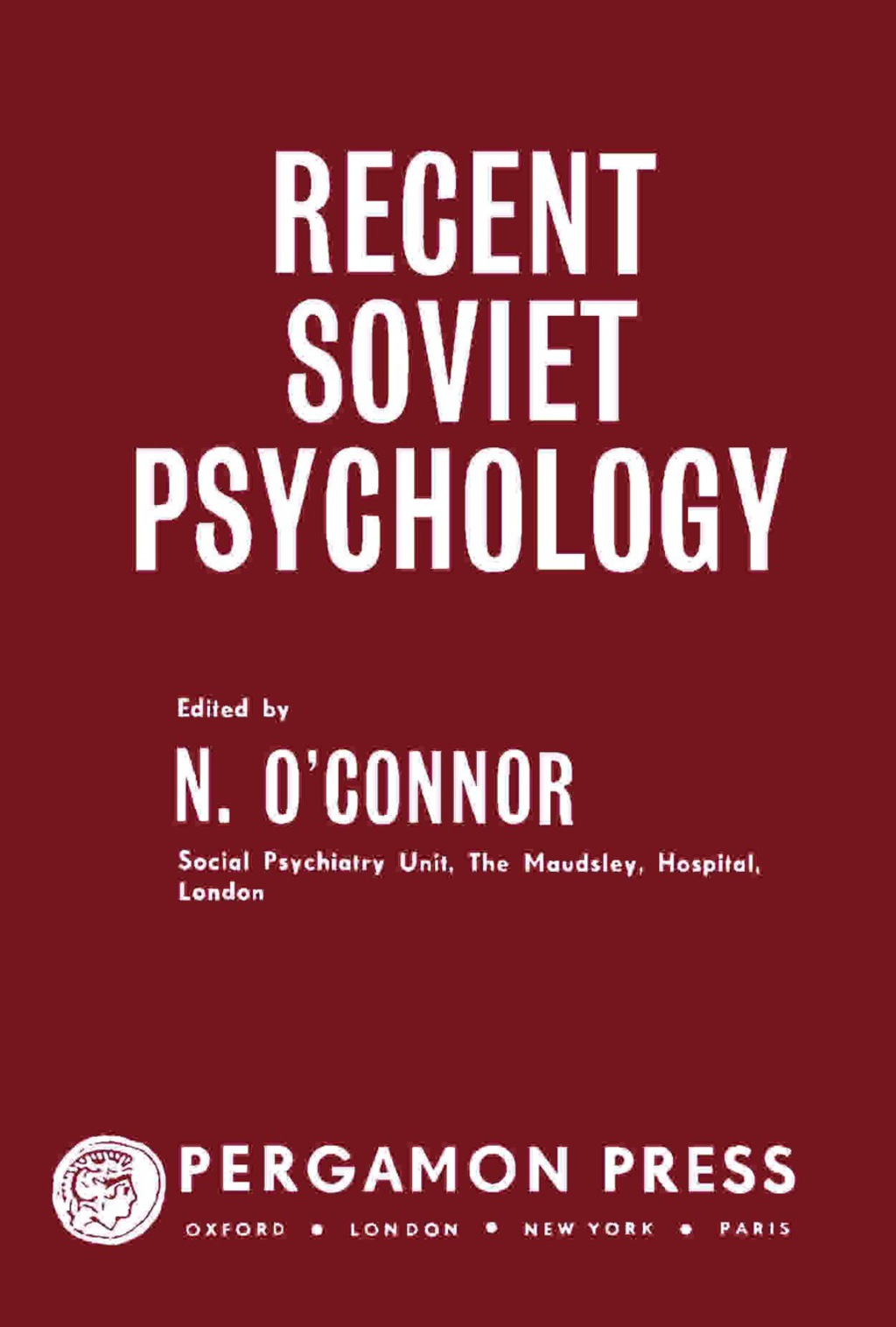 Recent Soviet Psychology  â€“ PDF/EPUB Version Downloadable