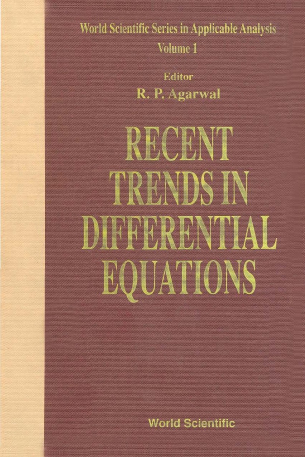 Recent Trends In Differential Equations 1st Edition â€“ PDF/EPUB Version Downloadable