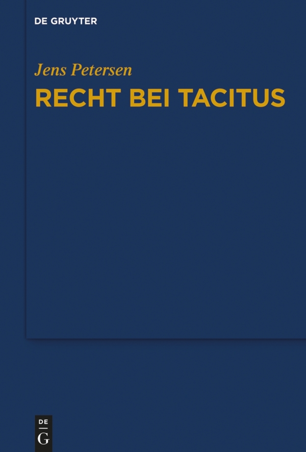 Recht bei Tacitus 1st Edition â€“ PDF/EPUB Version Downloadable