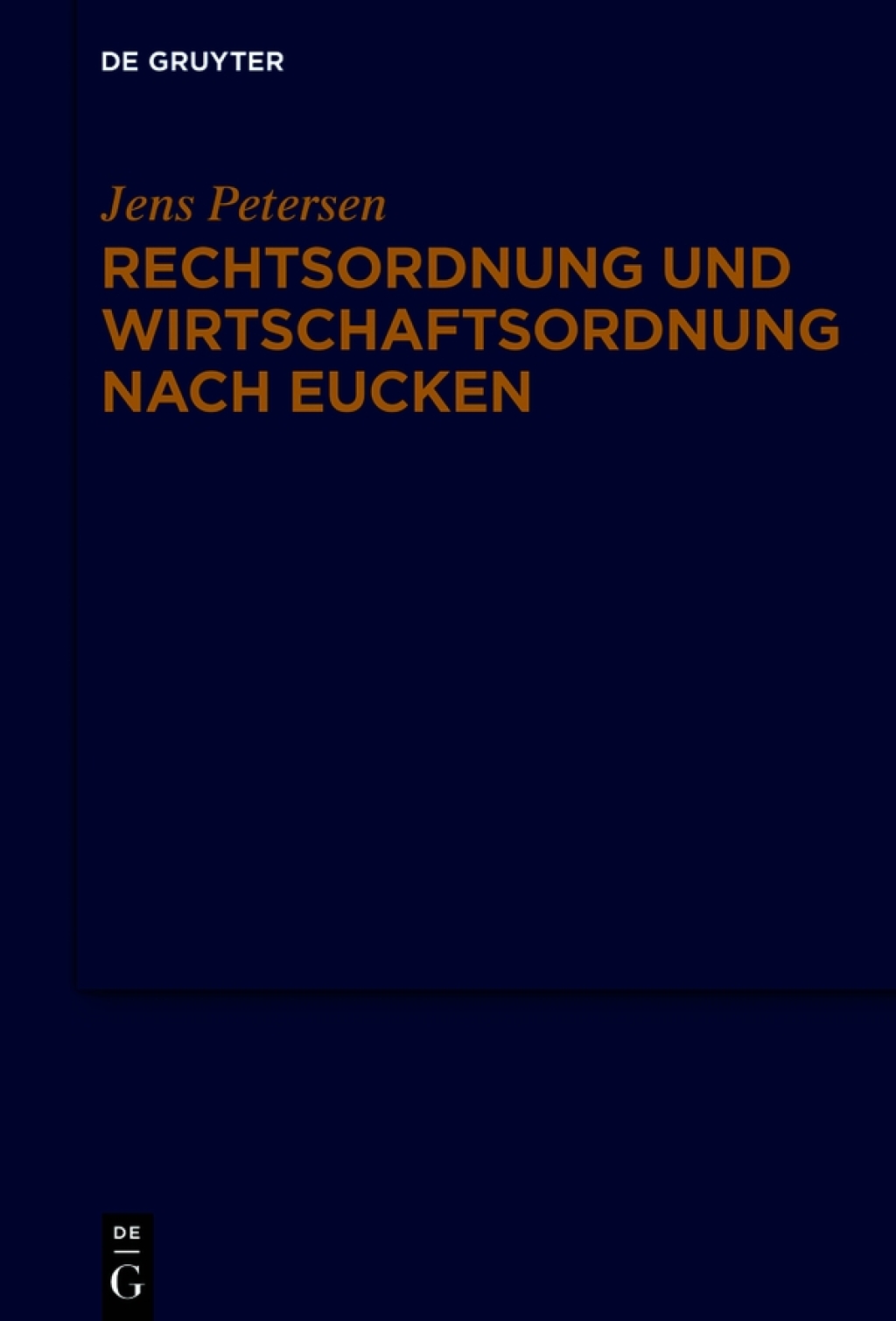 Rechtsordnung und Wirtschaftsordnung nach Eucken 1st Edition â€“ PDF/EPUB Version Downloadable