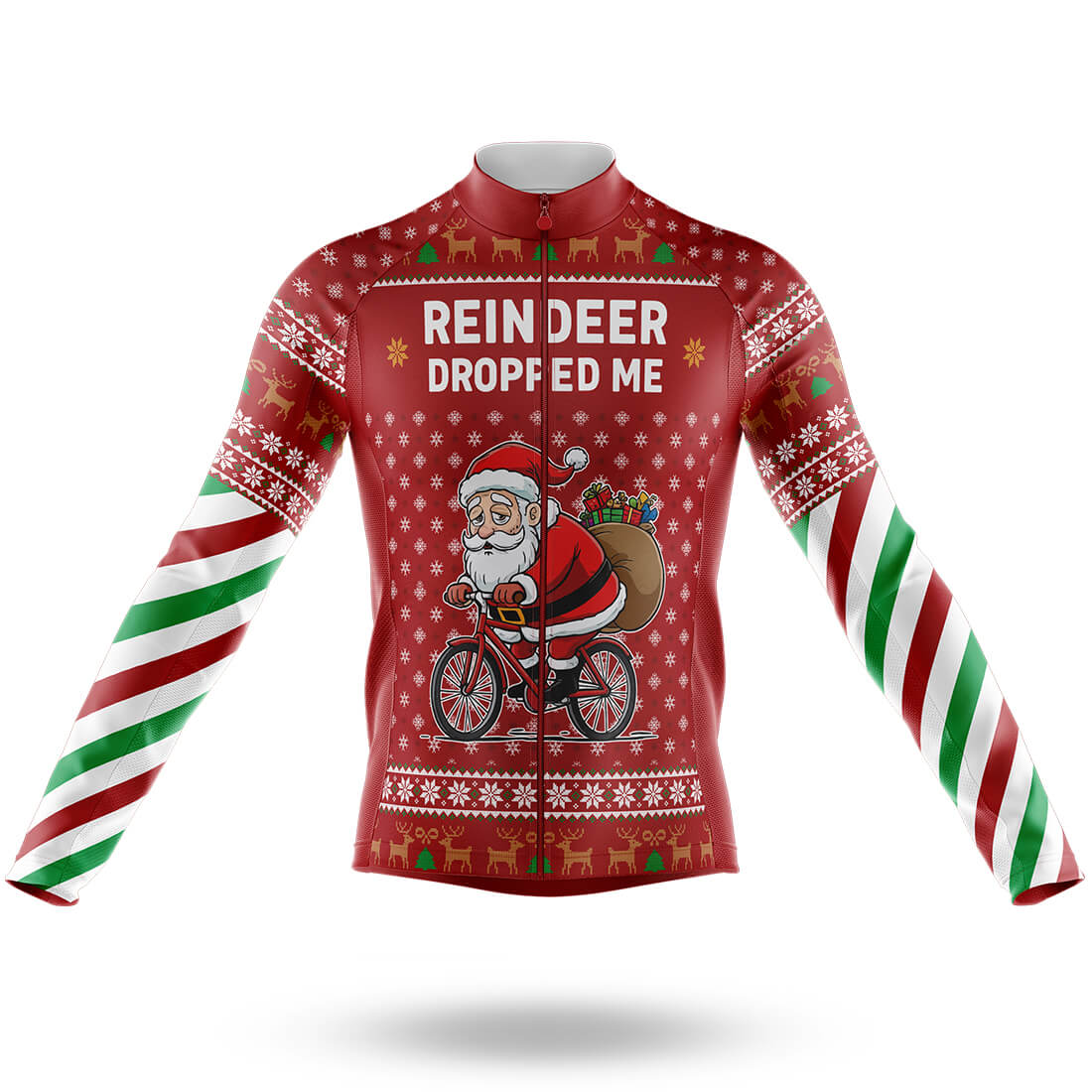 Reindeer Dropped Me - Men's Cycling Long Sleeve Jersey
