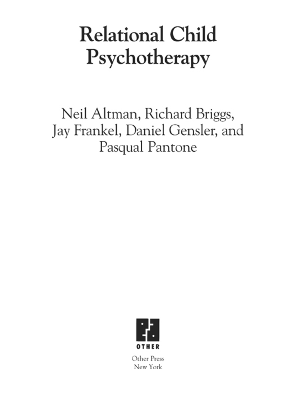 Relational Child Psychotherapy - (PDF/EPUB Version)