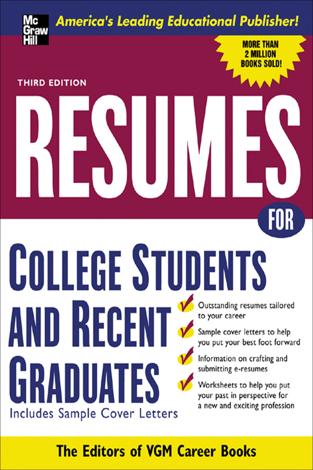 Resumes for College Students and Recent Graduates 3rd Edition - (PDF/EPUB Version)