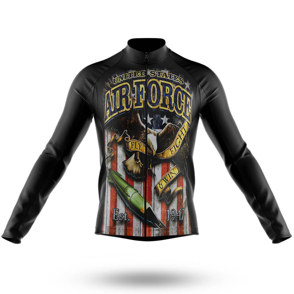 Retro Air Force - Men's Cycling Long Sleeve Jersey