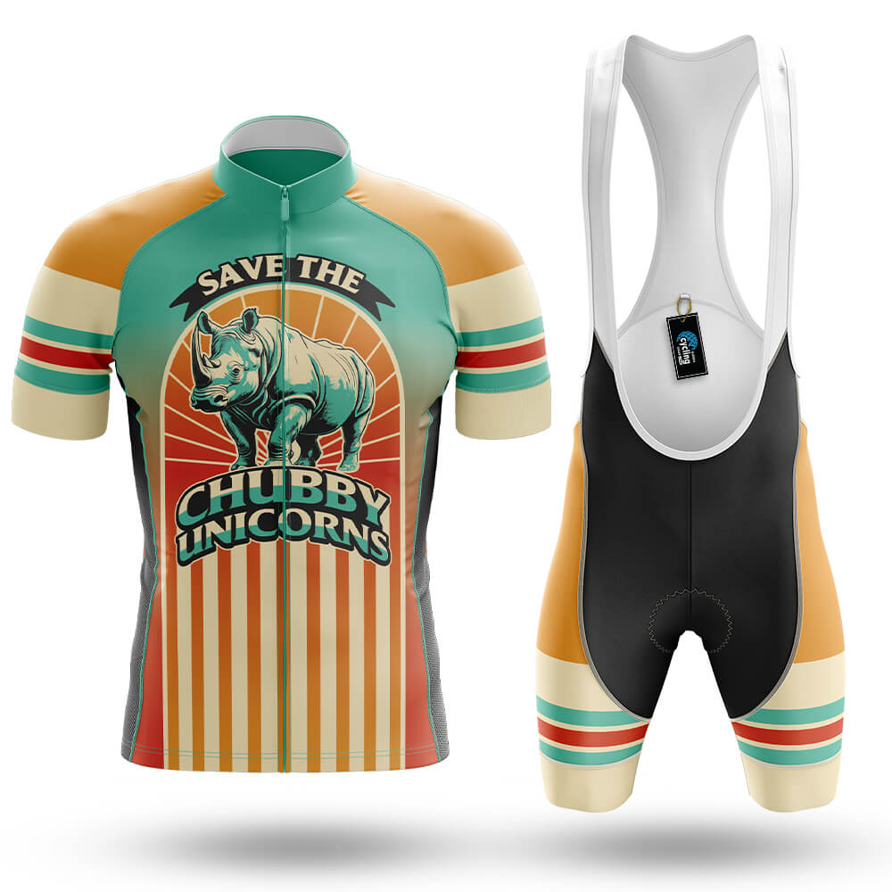 Retro Chubby Unicorn - Men's Cycling Full Set