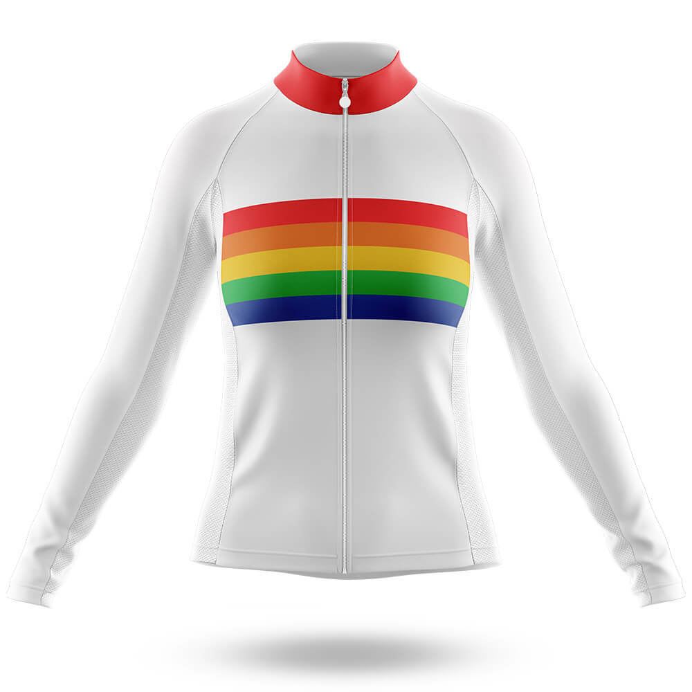 Retro Rainbow Pride - Women's Cycling Long Sleeve Jersey