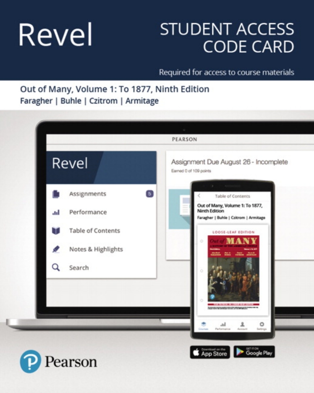 Revel Access Code for Out of Many: A History of the American People, Volume 1 9th Edition â€“ PDF/EPUB Version Downloadable