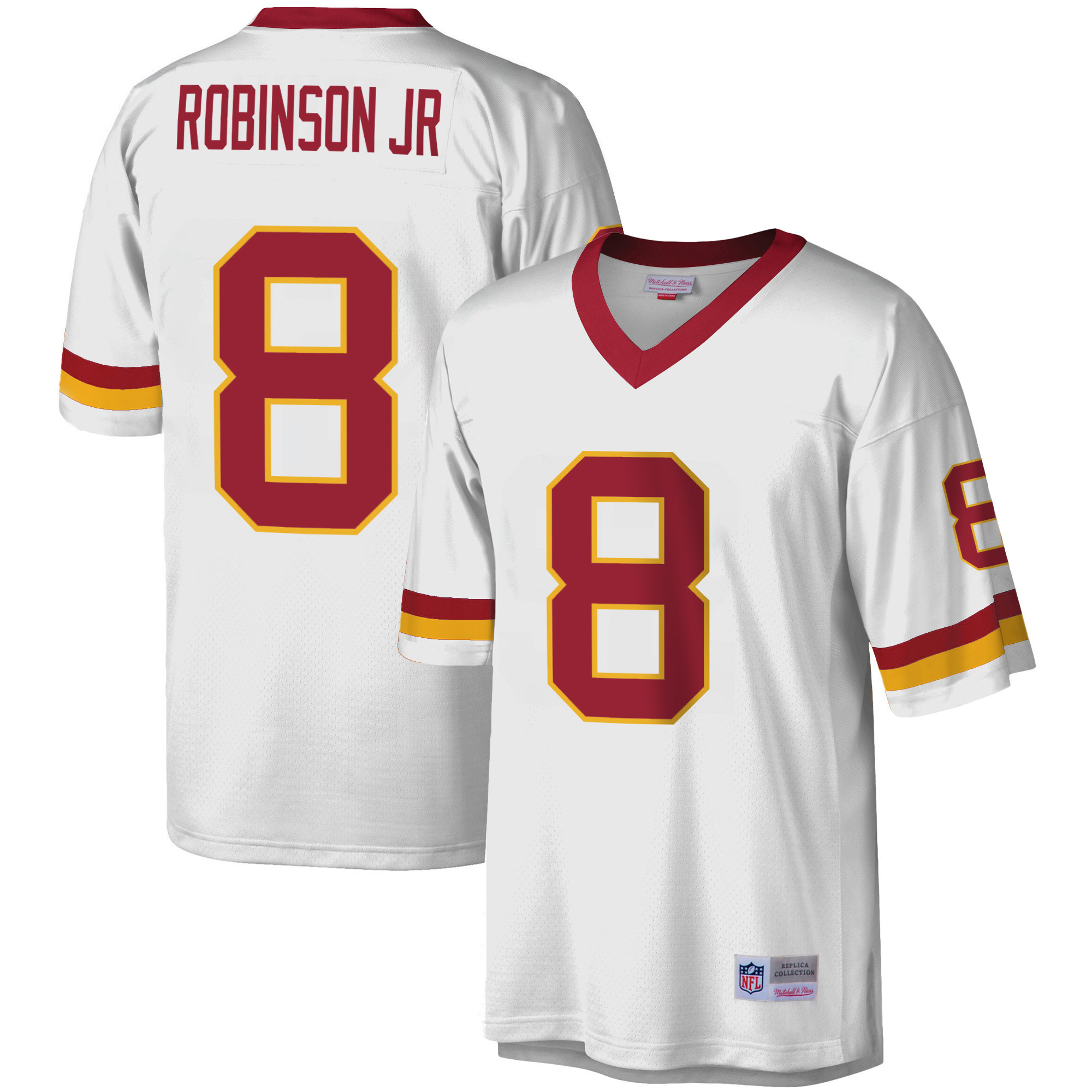 Robinson Jr. Men's Washington Commanders Big & Tall Legacy White Jersey - All Stitched