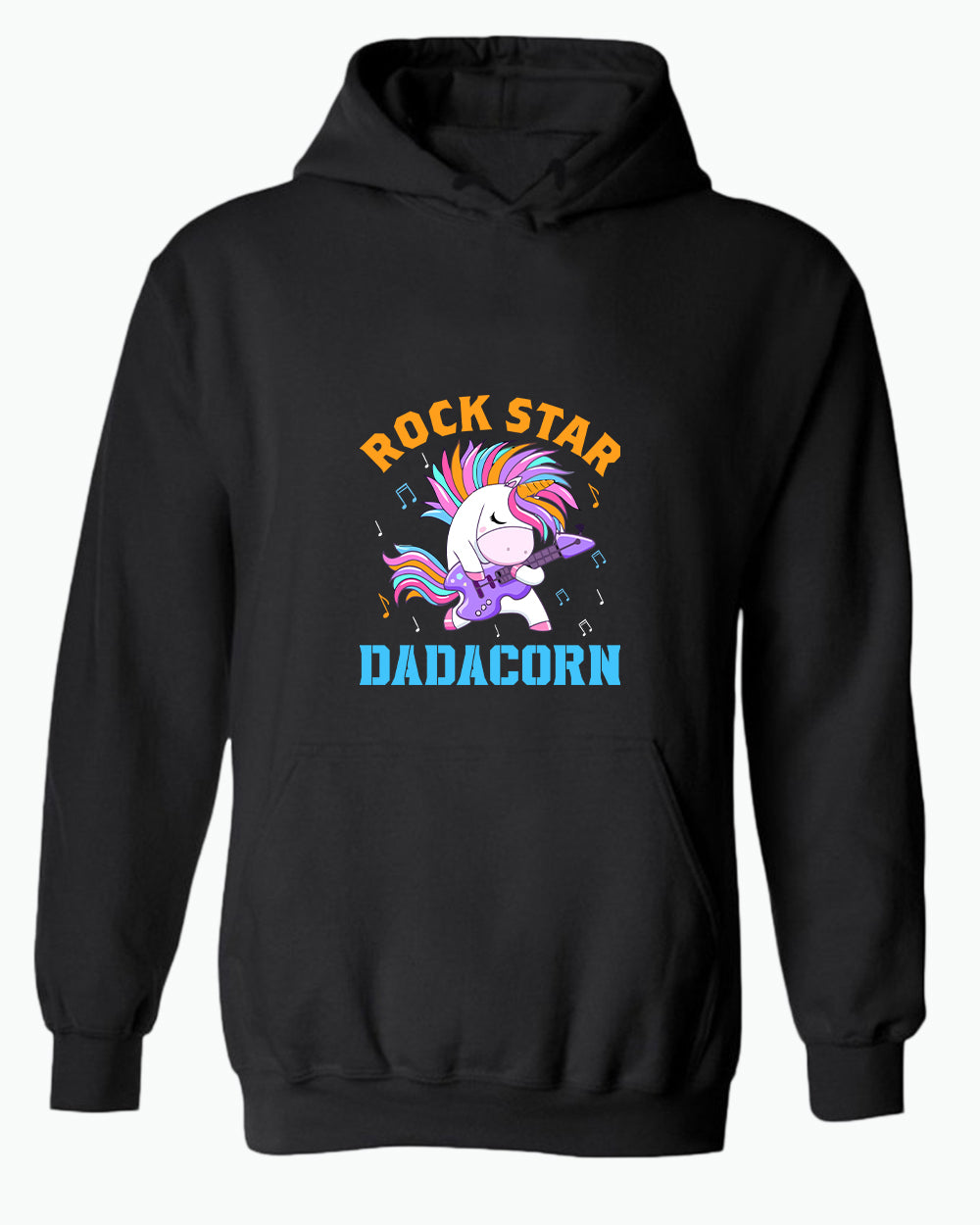 Rockstar dadacorn hoodie, dad of girl hoodie