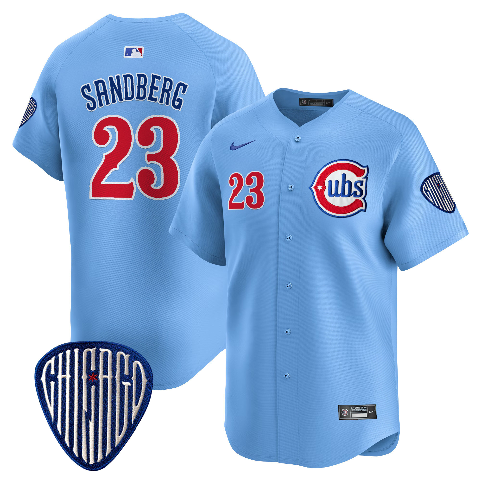 Ryne Sandberg Men's Chicago Cubs Blue Alternate Vapor Premier Limited Blue Jersey - All Stitched