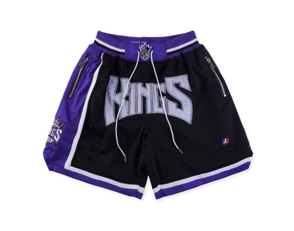 Sacramento Kings Shorts Black - Basketball Shorts Store