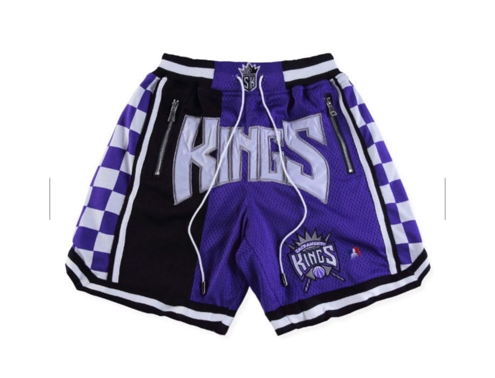 Sacramento Kings Shorts Purple - Basketball Shorts Store