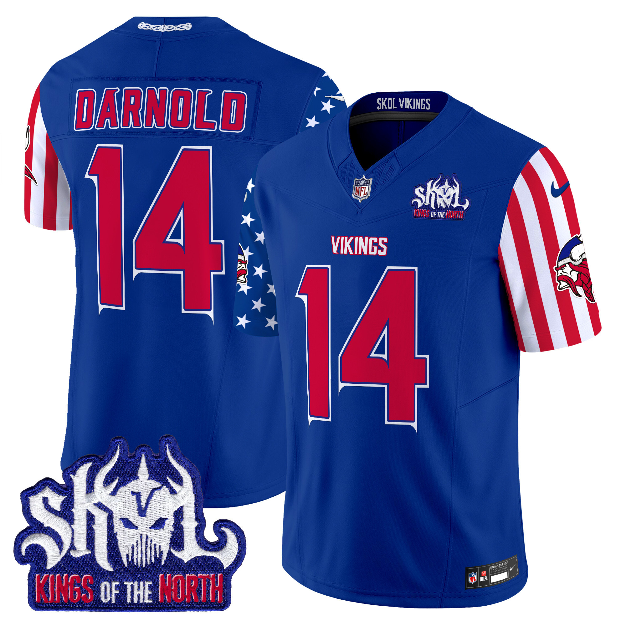 Sam Darnold Men's Minnesota Vikings American Style Vapor Limited Royal Jersey - All Stitched